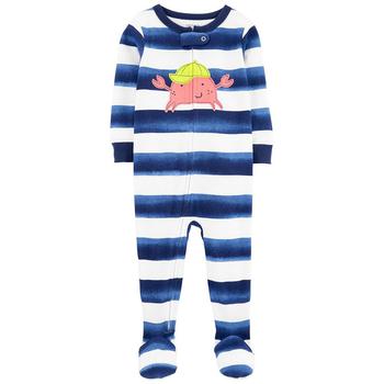 商品Carter's | Toddler Boys Crab Snug Fit Footie Long Sleeves Cotton Pajama,商家Macy's,价格¥77图片