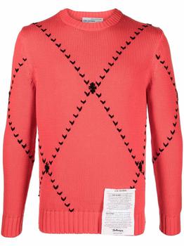 BALLANTYNE, BALLANTYNE | R NECK PULLOVER EMBROIDERE DRAW商品图片 