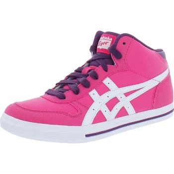Onitsuka Tiger | Onitsuka Tiger Girls Aaron MT GS Faux Leather Casual and Fashion Sneakers,商家BHFO,价格¥108