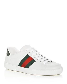 Gucci | Men's Ace Leather Low Top Sneakers,商家Bloomingdale's,价格¥5508