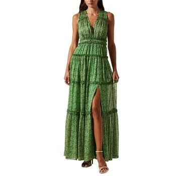 ASTR | Women's Edessa Printed Sleeveless Maxi Dress 