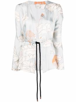 ALYSI | ALYSI - Printed Silk Jacket商品图片,5.3折