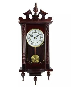Bedford | Clock Collection Classic 31" Chiming Wall Clock with Roman Numerals and a Swinging Pendulum,商家Macy's,价格¥1369