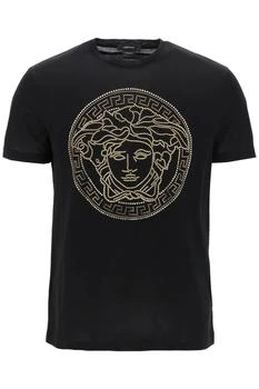 推荐Versace medusa-studded taylor fit t-shirt商品