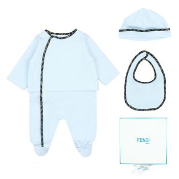 商品Blue Romper Hat & Bib Gift Set,商家Designer Childrenswear,价格¥1471图片