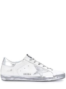 White Superstar sneakers with silver rear product img