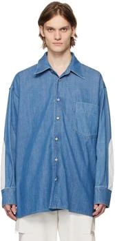 MM6 | 蓝色 Oversized 牛仔衬衫,商家SSENSE CN,价格¥1774