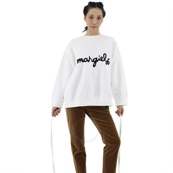 推荐MM6 Ladies White Layered Boxy Sweatshirtt, Size X-Small商品