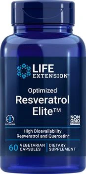 推荐Life Extension Optimized Resveratrol Elite™ (60 Vegetarian Capsules)商品