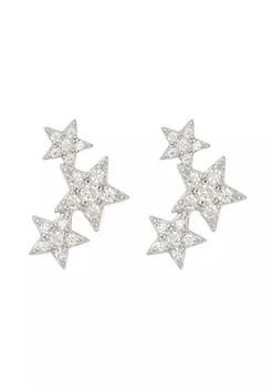 推荐Crystal Starburst Studs .925 Sterling Silver商品