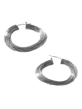 推荐Bamboo Sterling Silver Hoop Earrings商品