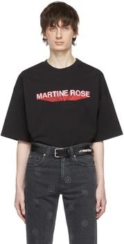 Martine Rose | Black Cotton T-Shirt 4.5折