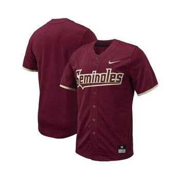 NIKE | Men's Garnet Florida State Seminoles Replica Full-Button Baseball Jersey,商家Macy's,价格¥744