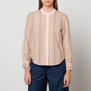 推荐See By Chloe Women's Multicolor Striped Poplin Shirt - Multicolor Beige 1商品