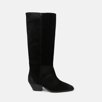 ROYAL REPUBLIQ, ROYAL REPUBLIQ | HUNTER SUEDE HIGH BOOT BLACK商品图片 4.9折