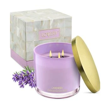 Lovery | Lavender 3-Wick Soy Candle, 13 oz.,商家Macy's,价格¥335