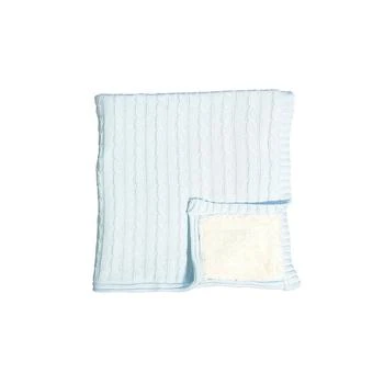 3 Stories Trading | Baby Boy Cable Knit Sherpa Blanket,商家Macy's,价格¥277