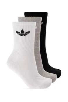 Adidas | Adidas Originals Cushioned Trefoil Mid-Cut Three-Pack Crew Socks 7.6折