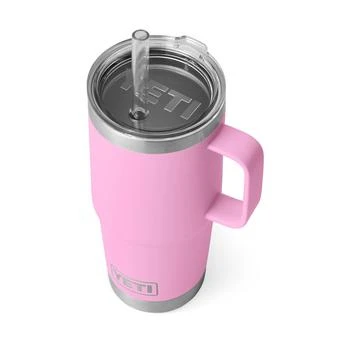YETI | YETI Rambler 25 oz Tumbler with Handle and Straw Lid, Travel Mug Water Tumbler, Vacuum Insulated Cup with Handle, Stainless Steel, Power Pink,商家Amazon US selection,价格¥265