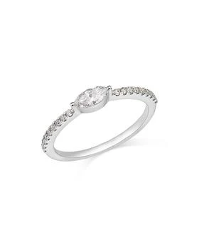 Bloomingdale's | Diamond Marquis Stacking Band in 14K White Gold, 0.42 ct. t.w. - 100% Exclusive,商家Bloomingdale's,价格¥24535