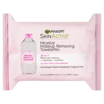 Garnier SkinActive | Micellar Makeup Remover Wipes,商家Walgreens,价格¥66