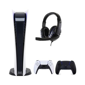 商品Playstation | PS5 Digital Console with Extra Black Dualsense Controller and Universal Headset,商家Macy's,价格¥4866图片
