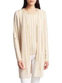product COLLECTION Plaited Stripe Open-Front Cardigan image
