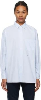 Nanamica | White & Blue Wind Shirt 4.7折