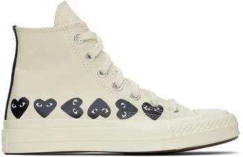 Comme des Garcons | Off-White Converse Edition Chuck 70 Multi Heart Sneakers,商家Ssense US,价格¥1119