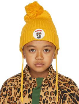 推荐黄色 Edelweiss Pompom 儿童毛线帽商品
