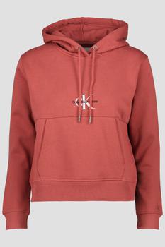ck卫衣多少钱, Calvin Klein | Womens Calvin Klein Terracotta Logo Hoodie商品图片 