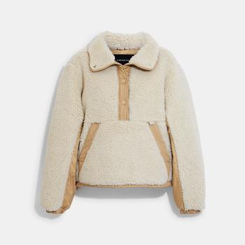 Coach | Coach Outlet Sherpa Pull Over In Recycled Polyester商品图片,5.4折×额外7.5折, 额外七五折
