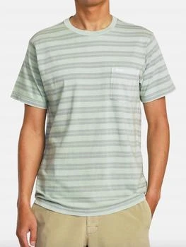 RVCA | Ptc Stripe T-Shirt In Green Haze,商家Premium Outlets,价格¥263