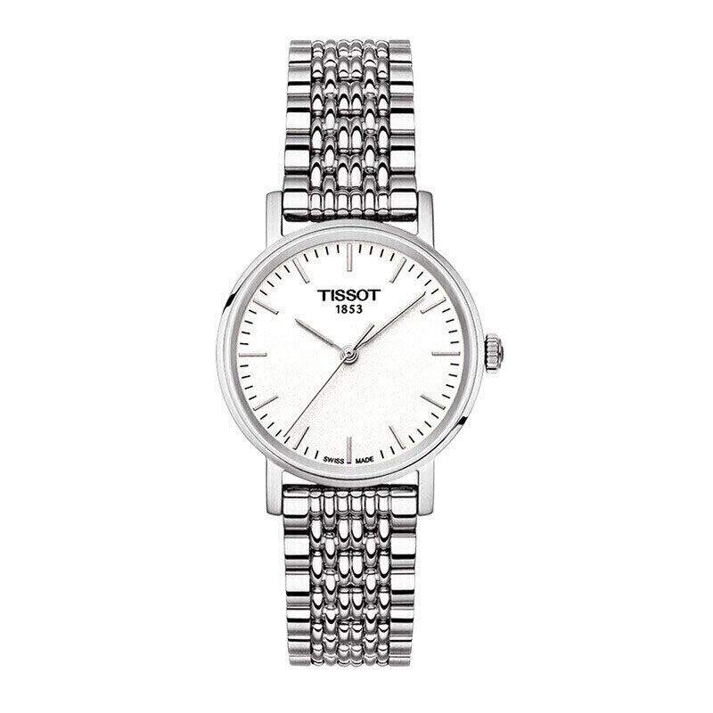 天梭, Tissot | 瑞士天梭手表魅时系列时尚石英女士手表 银盘钢带T109.210.11.031.00（香港仓发货）商品图片 8.3折×额外8折, 额外八折
