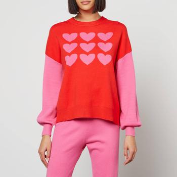推荐Never Fully Dressed Hearts Delight Intarsia-Knit Jumper商品