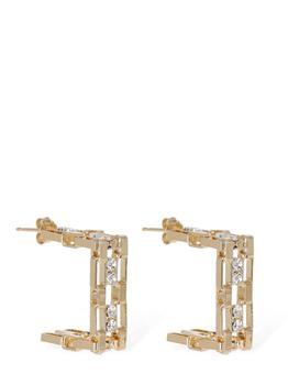 ROSANTICA, ROSANTICA | Petra Crystal Squared Hoop Earrings商品图片 