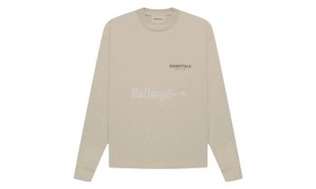 推荐Fear of God Essentials Core Collection Tan Longsleeve T-Shirt商品