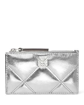 Tory Burch | Kira Metallic Diamond Quilt Zip Card Case,商家Bloomingdale's,价格¥841