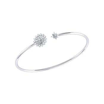 LuvMyJewelry | Starburst Adjustable Diamond Cuff in Sterling Silver,商家Verishop,价格¥2499