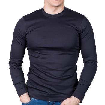 Zegna | ZEGNA 男士蓝色棉质长袖T恤 VW348-ZZ642-B09商品图片,独家减免邮费