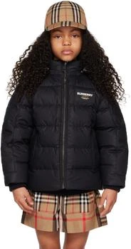 Burberry | Kids Black Patch Down Jacket 6.9折