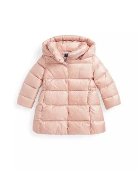 Ralph Lauren | Toddler And Little Girls Metallic Down Hooded Long Jacket,商家Macy's,价格¥1260