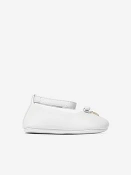 Dolce & Gabbana | Baby Girls Leather Logo Sandals in White,商家Childsplay Clothing,价格¥1691