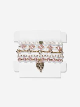 商品Angels Face | Girls Pearl And Star Bracelet Set in Pink,商家Childsplay Clothing,价格¥95图片