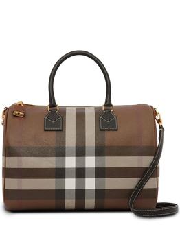 推荐BURBERRY - Check Motif Bowling Bag商品