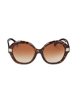 valentino rockstud高跟鞋, Valentino | 56MM Rockstud Round Sunglasses商品图片 4.7折