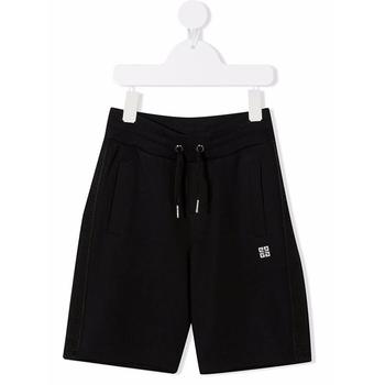 美国纪梵希男装, Givenchy | 大童款 黑色经典logo印花运动短裤【香港仓极速发货】商品图片 4.3折×额外8折, 额外八折