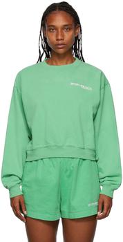 Sporty & Rich | Green Disco Sweatshirt商品图片,3折