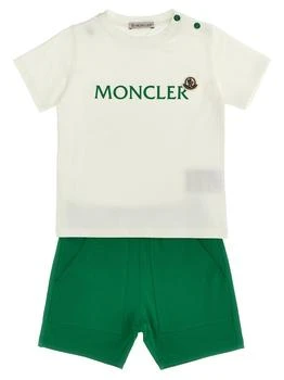 Moncler | Moncler Enfant Logo-Printed Two-Piece Jersey Short Set,商家Cettire,价格¥1101