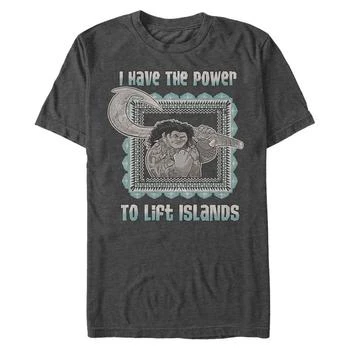 Disney | Disney Men's Moana Maui Power to Lift Islands, Short Sleeve T-Shirt 额外7折, 额外七折